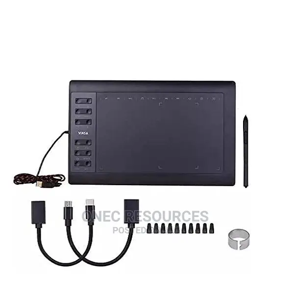 VINSA 1060 Plus Graphic Tablet Online Education 12 Keys With