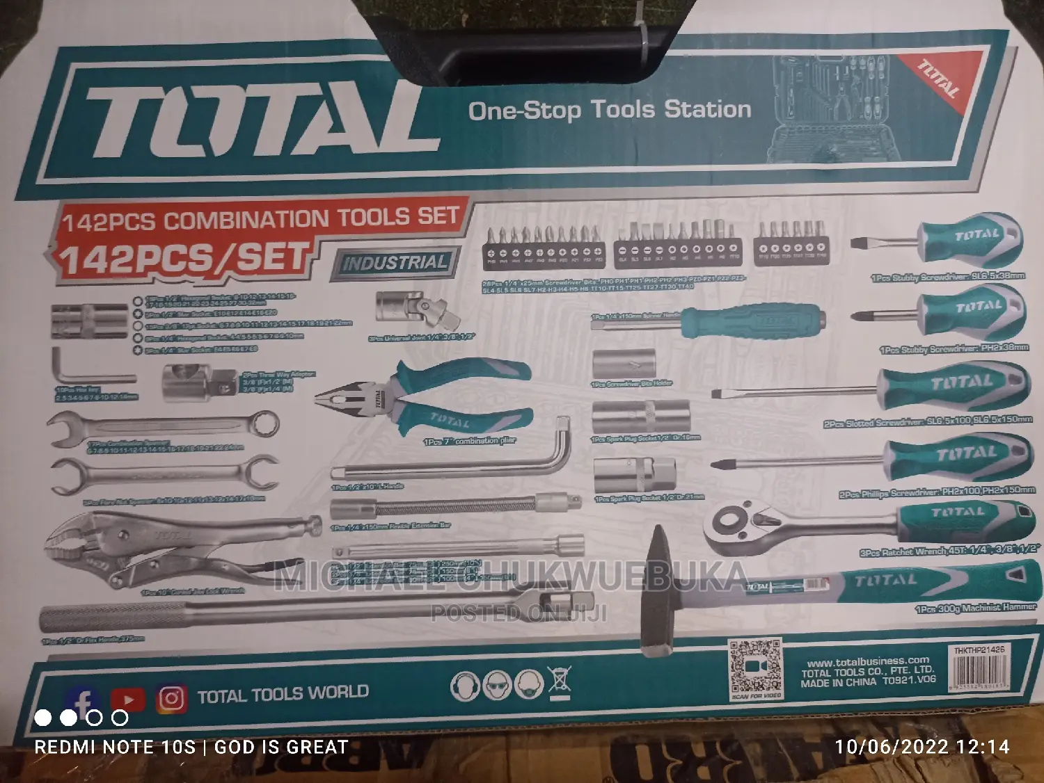 142pcs Combination Tools Set