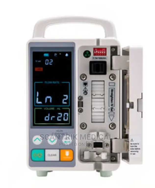 Portable Infusion Pump With Drug Library Infusion Record