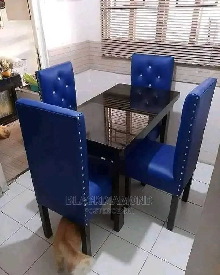Royal Blue Dinning Set by Blackdiamond Furniture