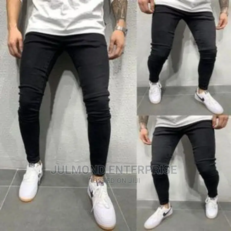 Men's Fashion Black Jeans