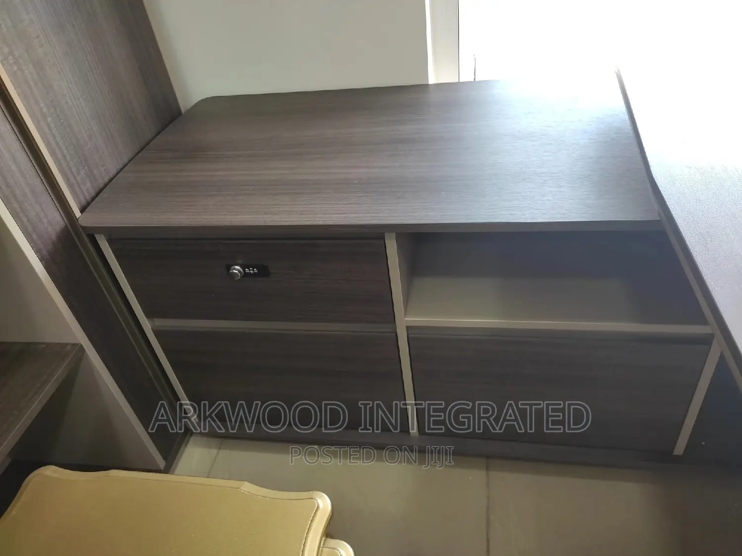 Director's Office Table and Bookshelf