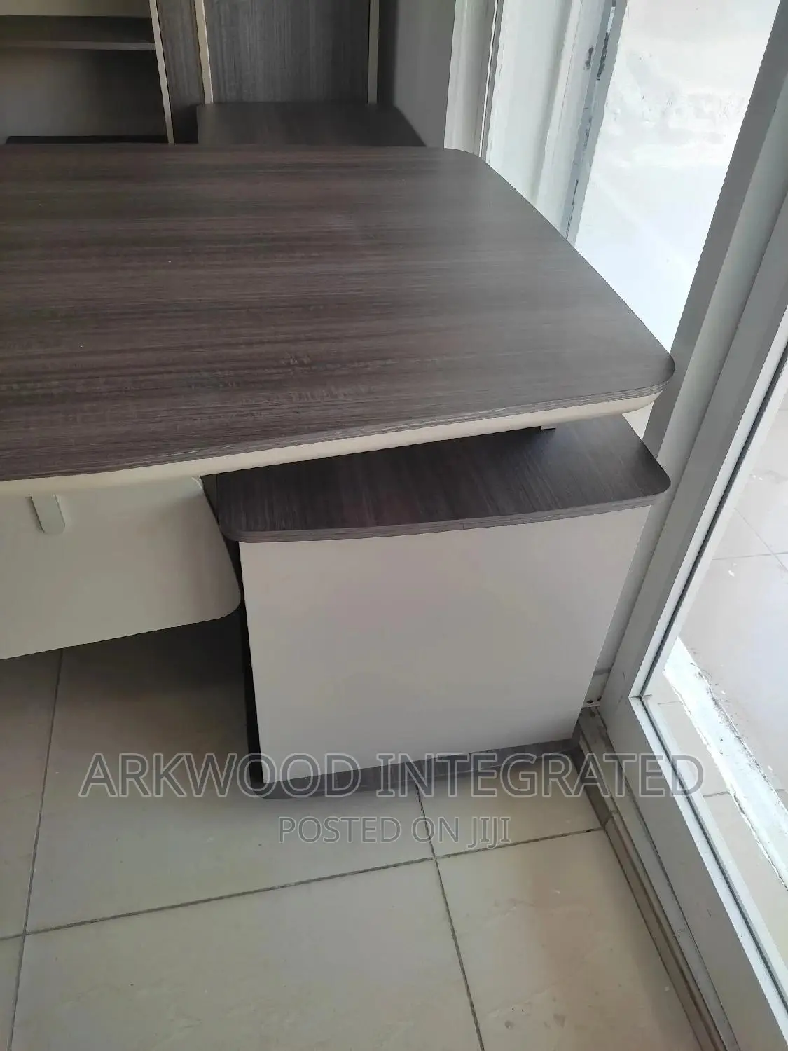 Director's Office Table and Bookshelf