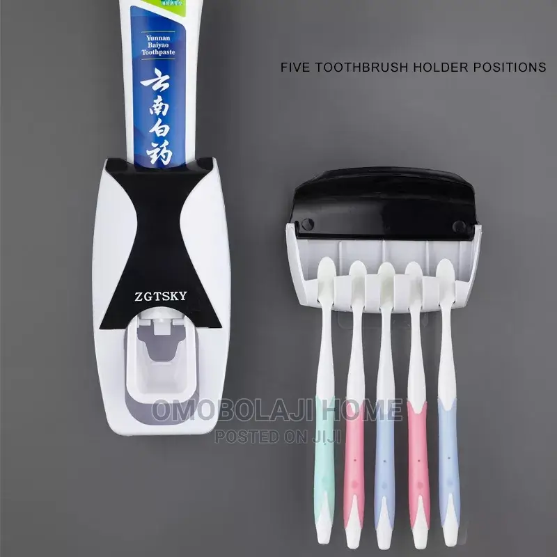 Tooth Paste Dispense and Brush Holder