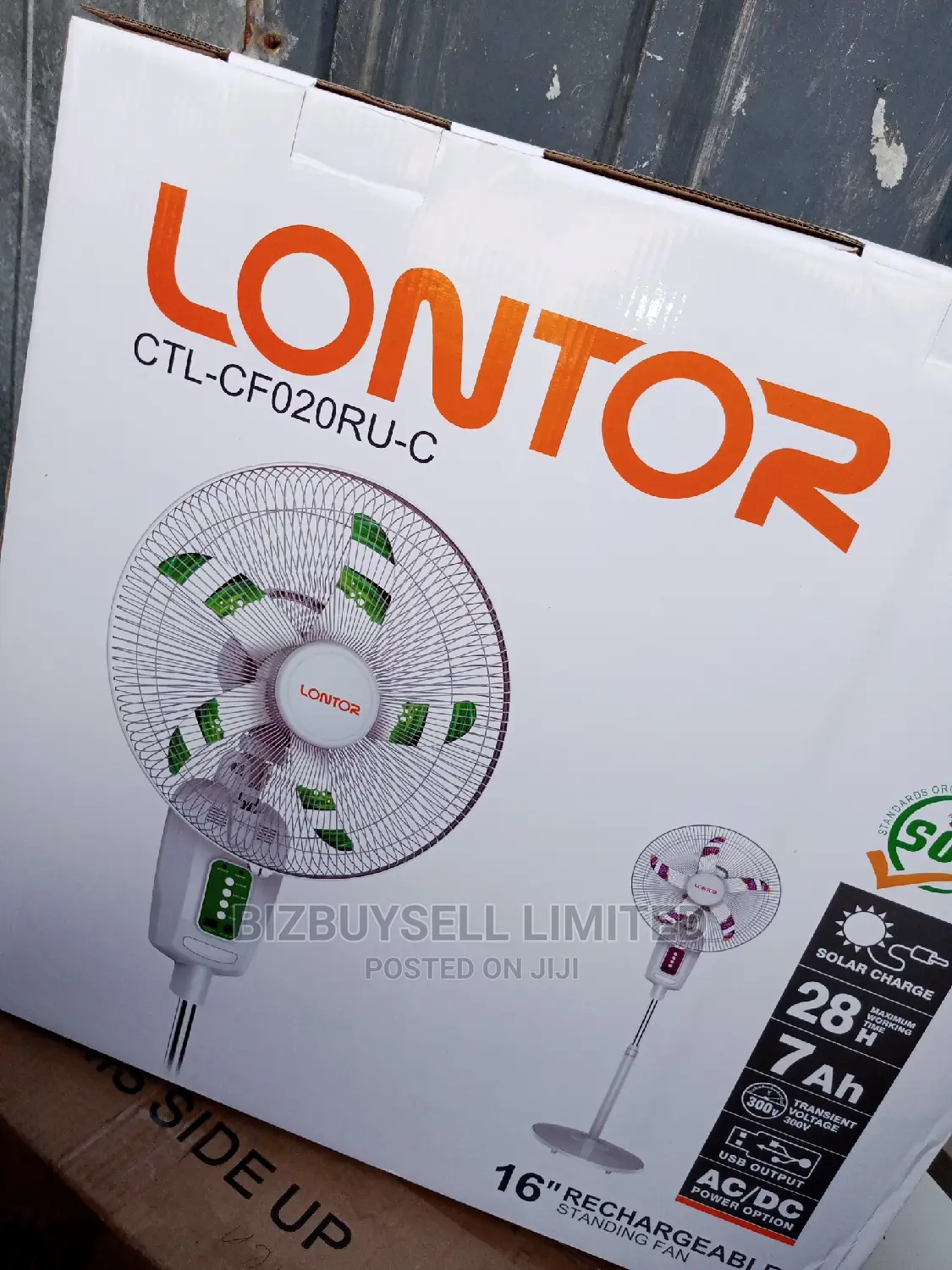 16" Inches Lontor Reachable Fan. Ac And Dc