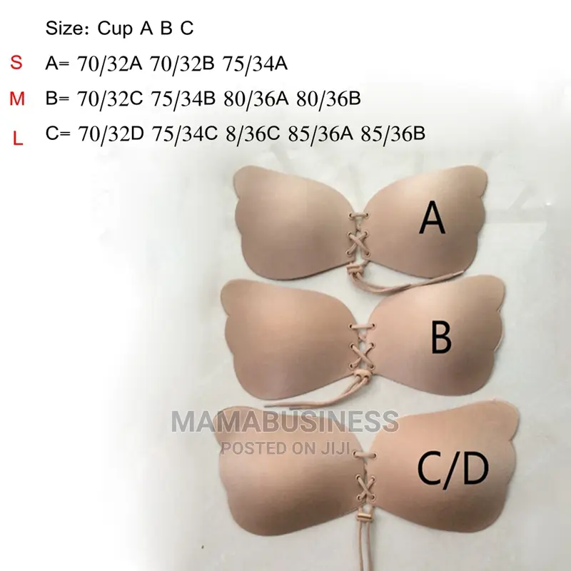 2 In 1 Magic Invisible Push-up Strapless Bra - Black Beige