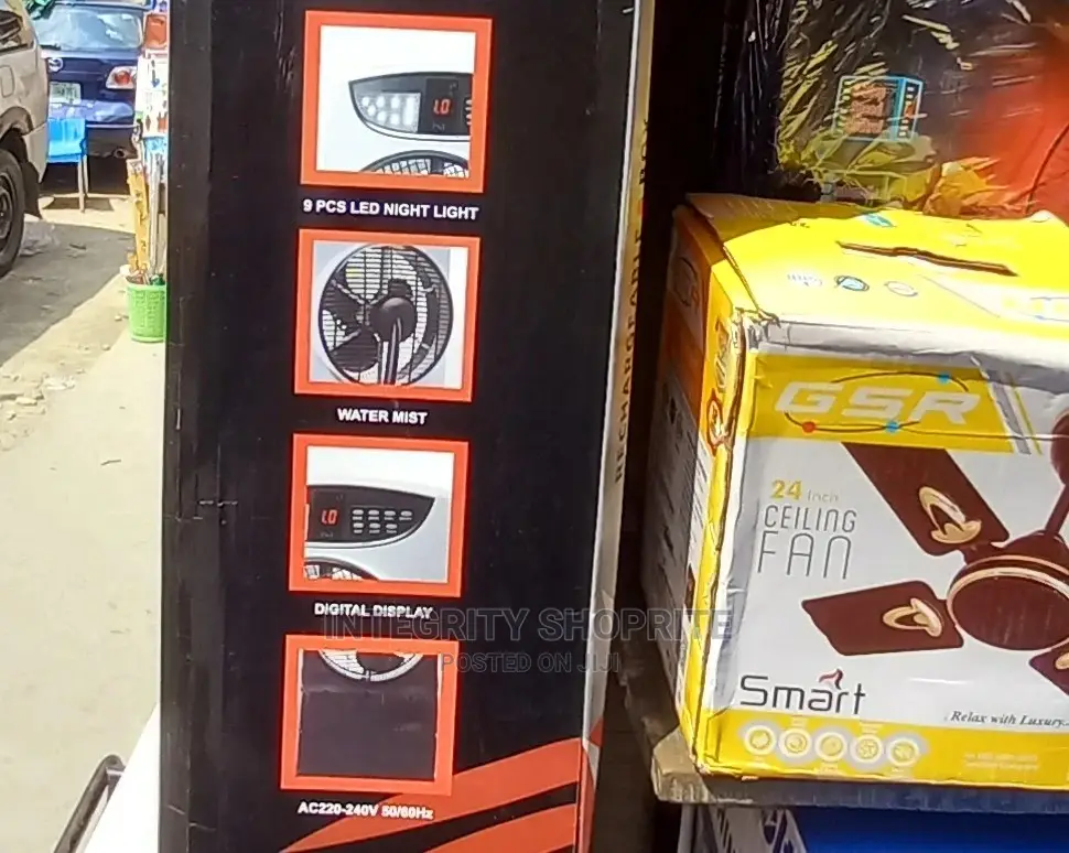 Andrakk Rechargeable Air Cooler Box Mist Fan+ Remote + FREE