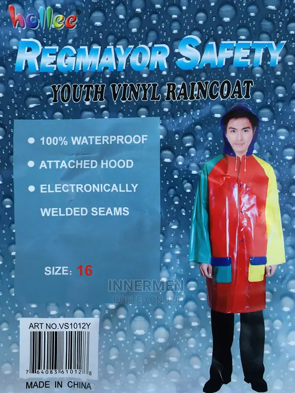 Water Proof Rain Coat For Children - Multicolor
