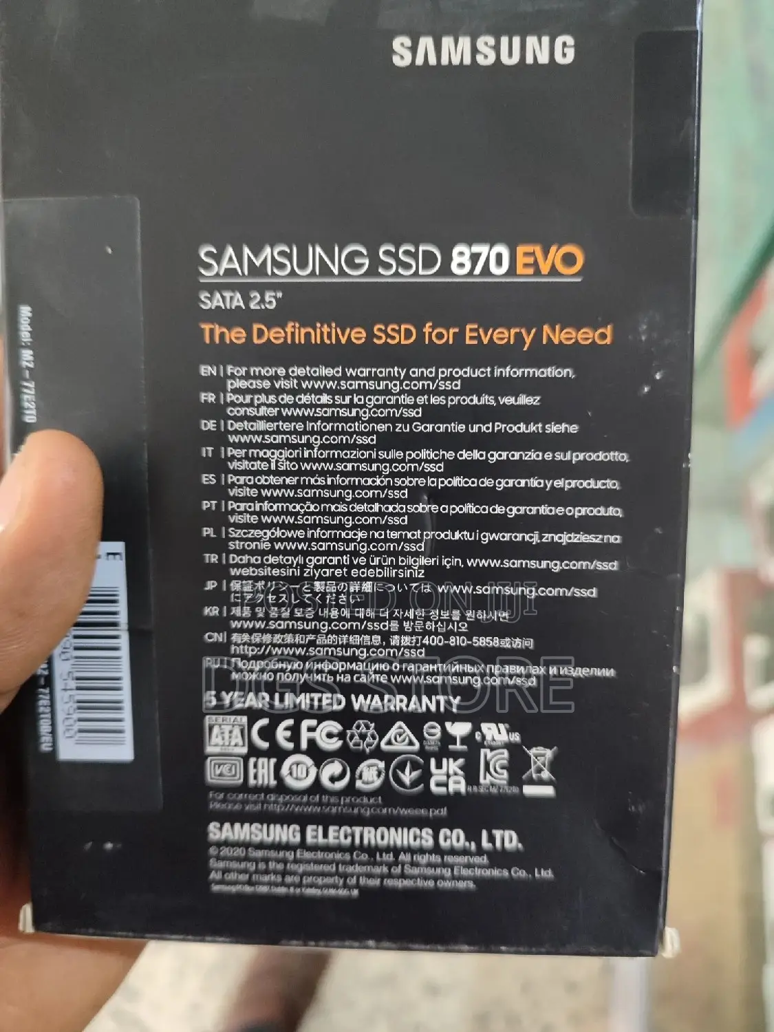 Samsung 870 Evo Sata 2.5 2tb SSD