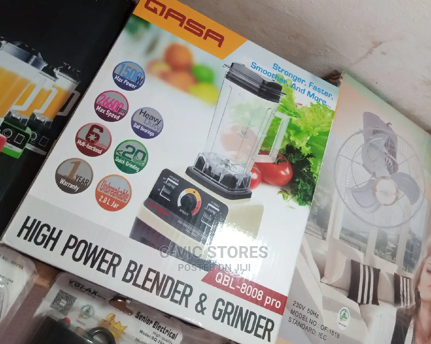 Qasa Quality High Power Blender Grinder QBL-8008 PRO