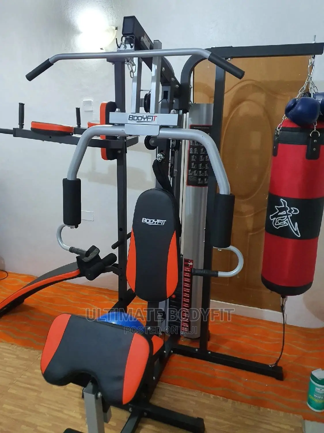 Brand New Three Station Multi Gym With Punch Bag