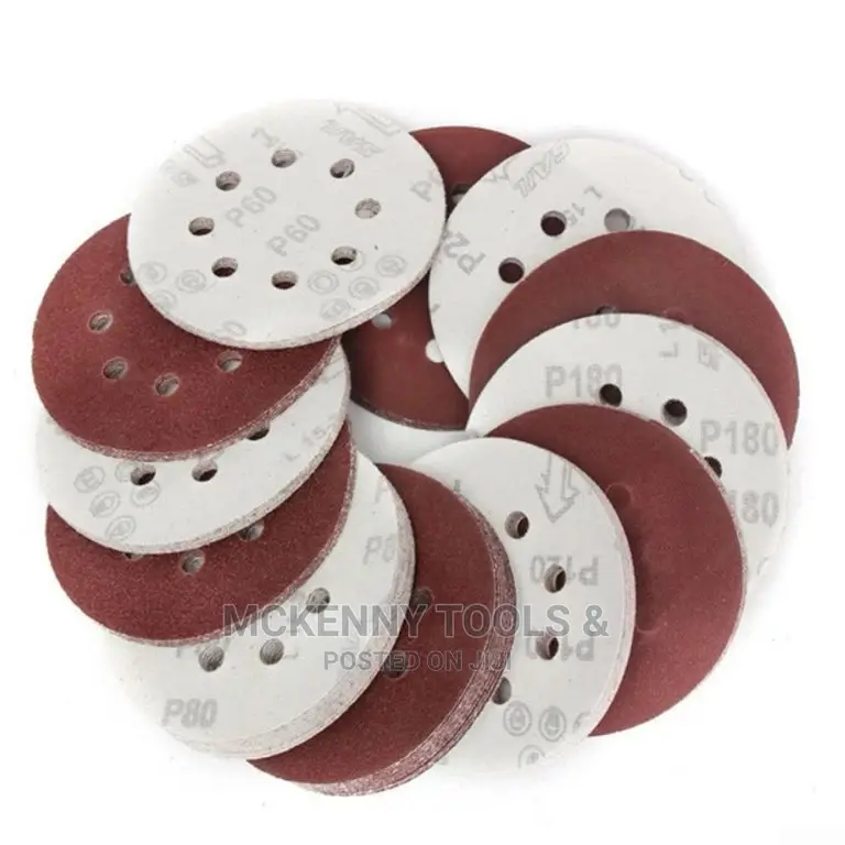 20pcs 5 Inch 125mm Round Sandpaper 8 Hole Sanding Discs Hook