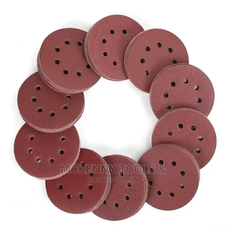 20pcs 5 Inch 125mm Round Sandpaper 8 Hole Sanding Discs Hook