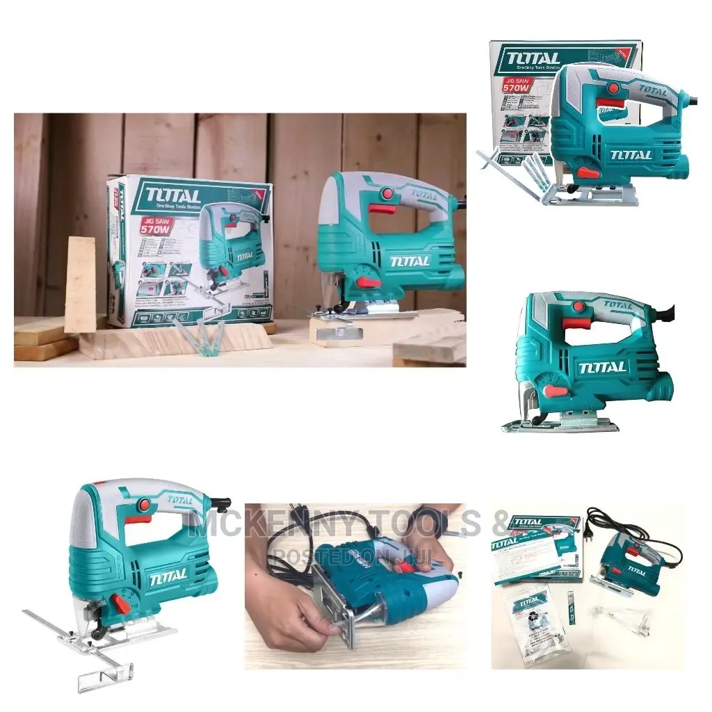 TOTAL Jigsaw 570W With 1set Carbon Brush 3pcs Blade