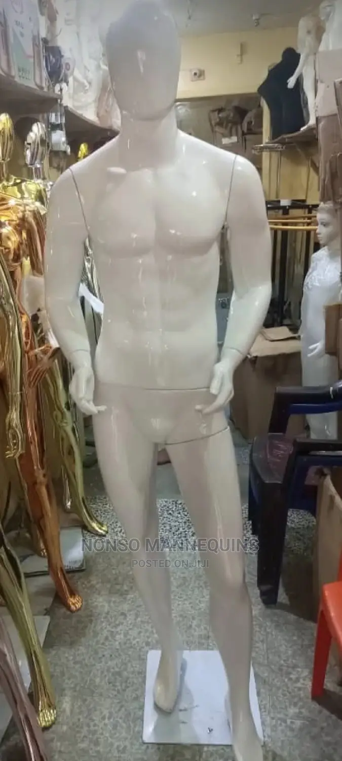White Faceless Male Fashion Mannequin