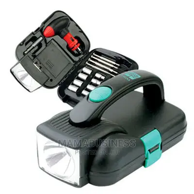 24pc Emergency Tools Box Kit With Flashlight
