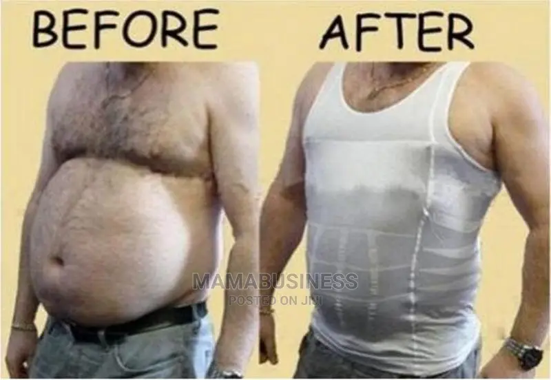 Slimming Body Shapewear Vest for Men - Black