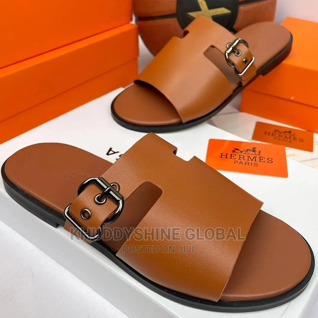 Hermes Paris Palm Slippers