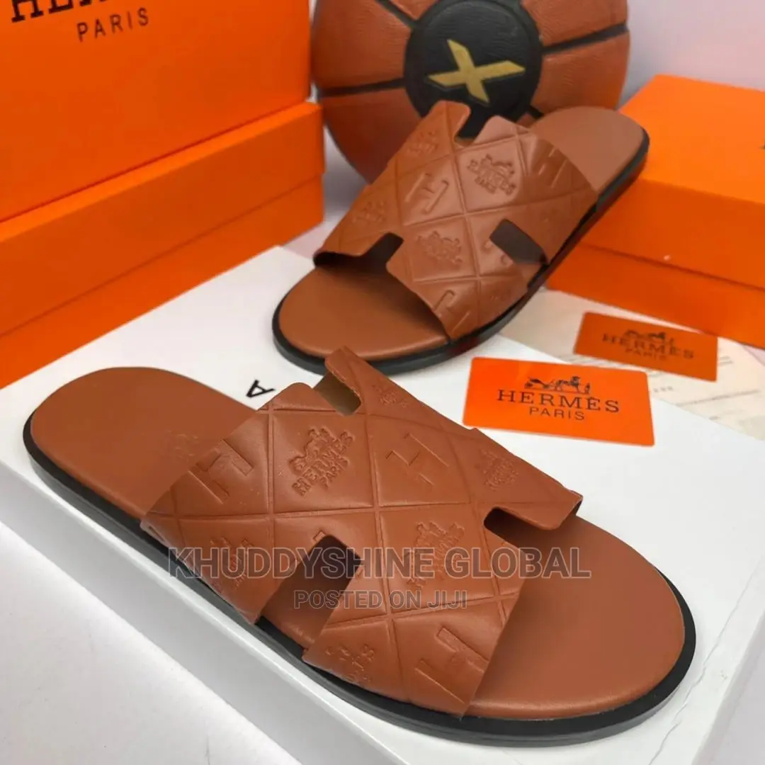 Hermes Paris Palm Slippers