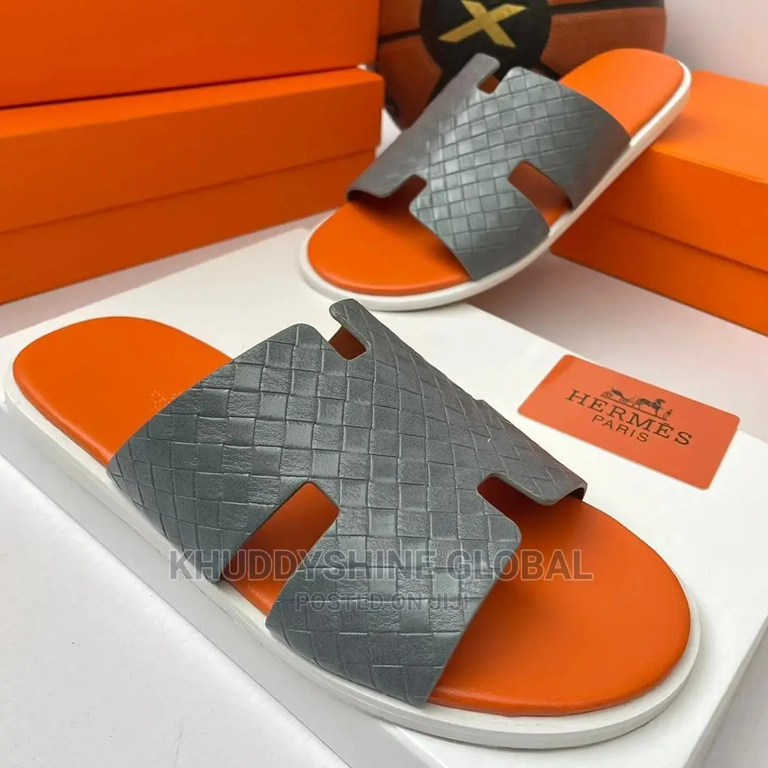 Hermes Paris Palm Slippers