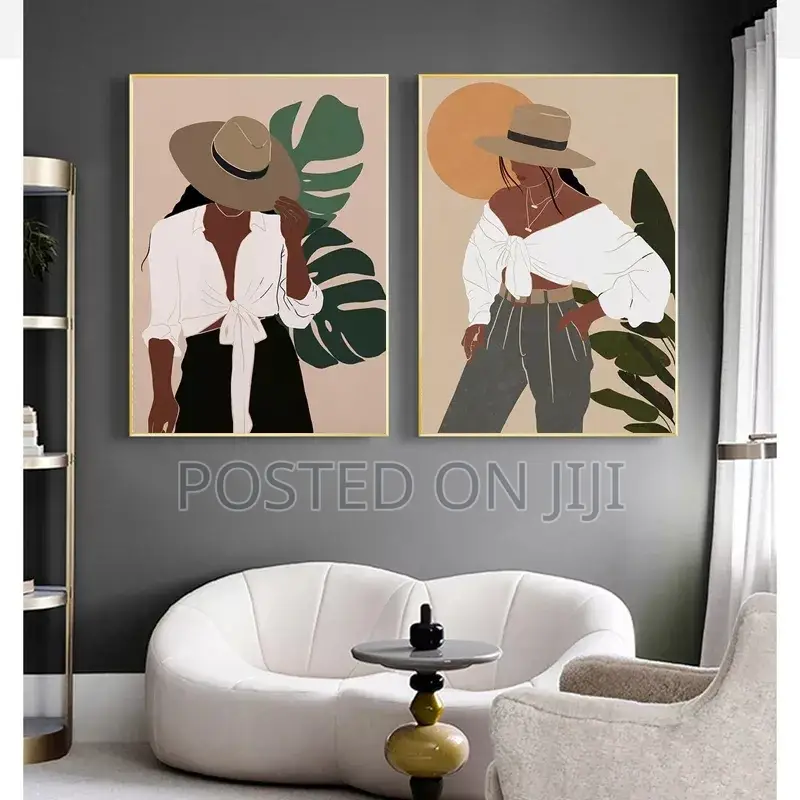 Africa Sunflower Girl Black Woman Poster