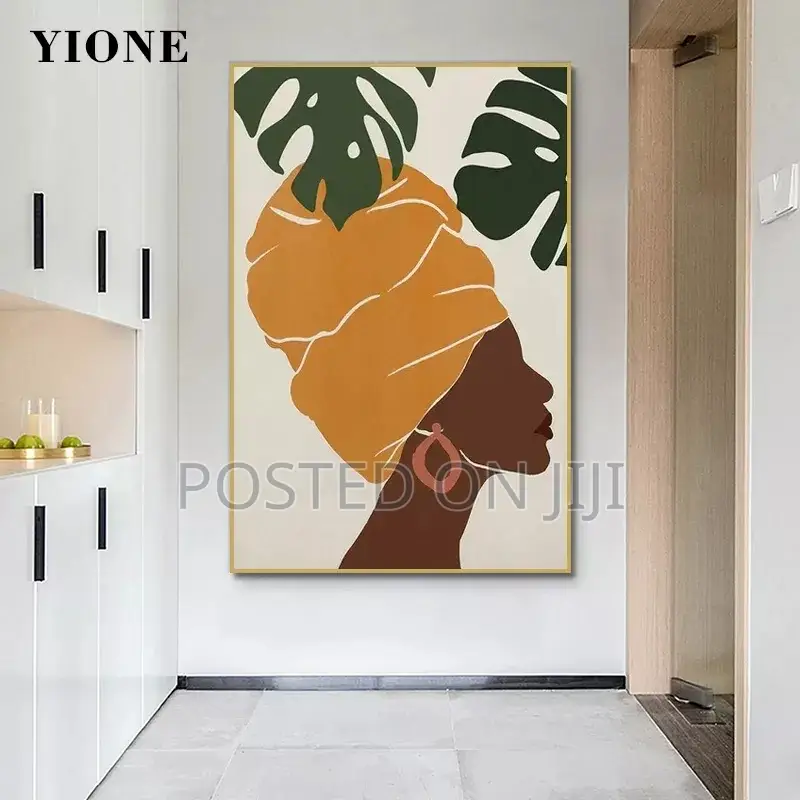 Africa Sunflower Girl Black Woman Poster