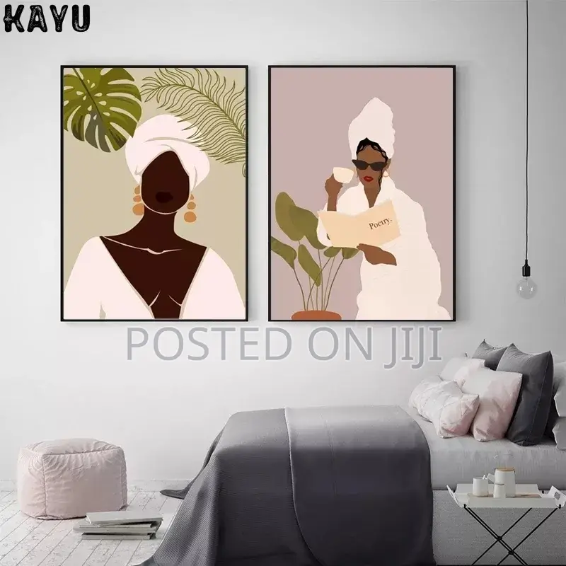 Fashion Afro Girl Art Print