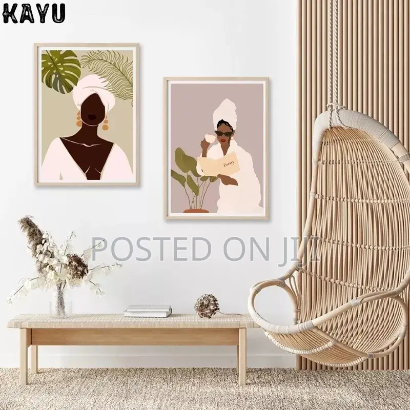 Fashion Afro Girl Art Print