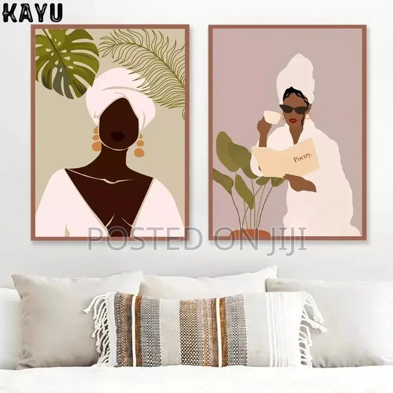 Fashion Afro Girl Art Print