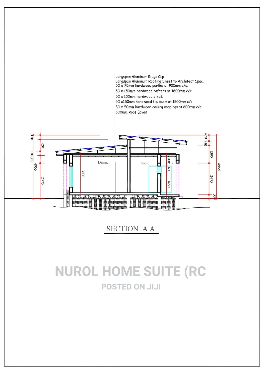 Detailed Architectural Working Drawing And 3D Visualization