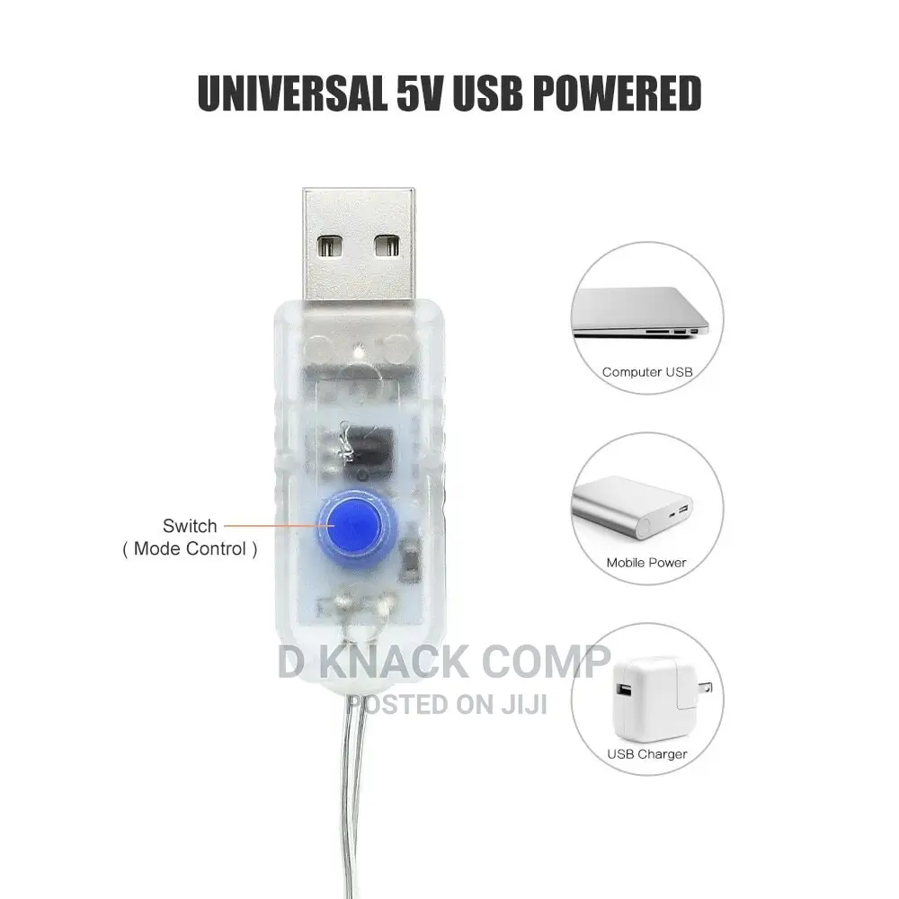3m LED Fairy Lights Curtain USB String Light Remote Control