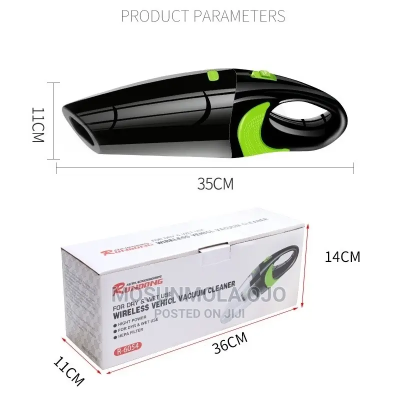 Cordless Hand Held Wet Dry Vacuum Cleaner