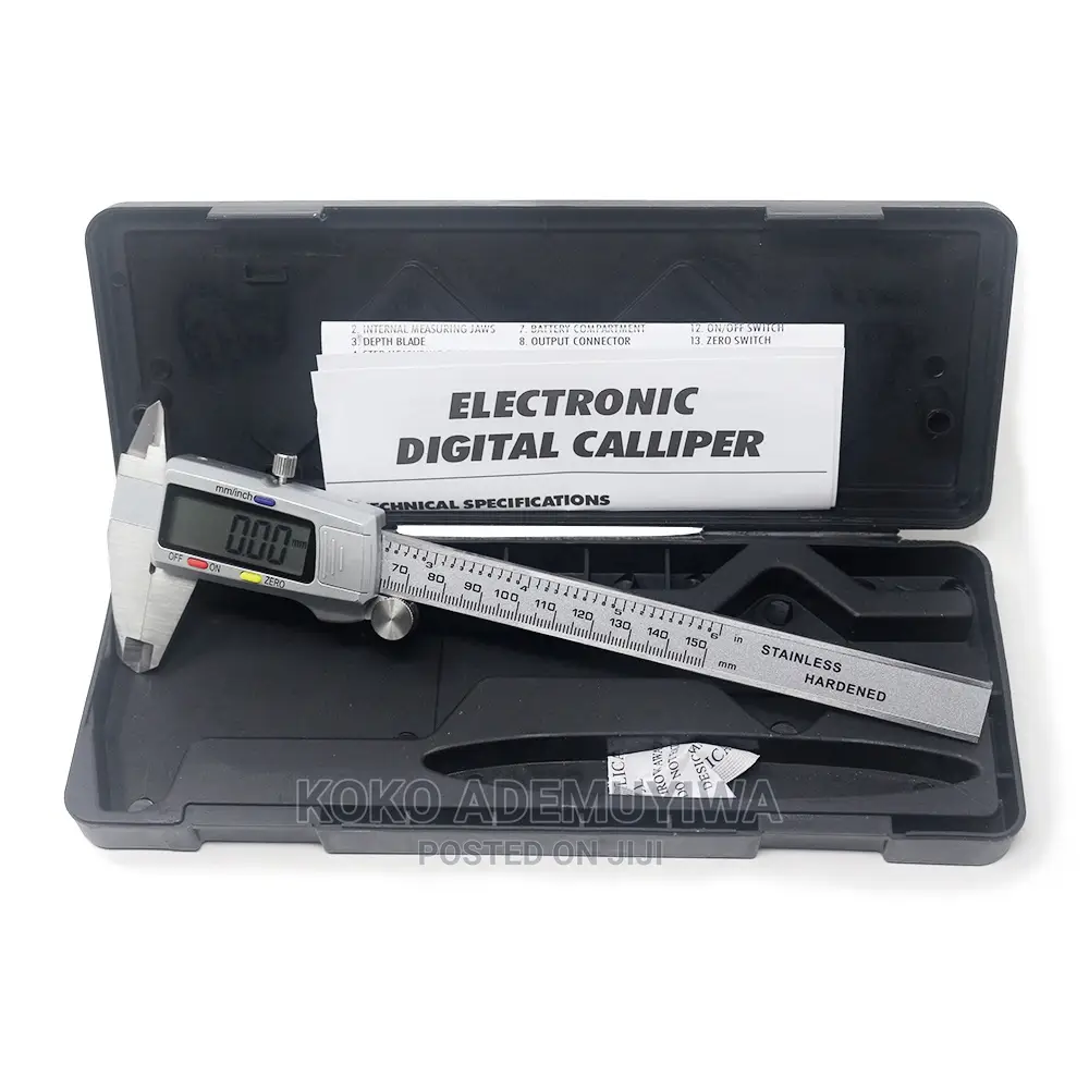 6" 150mm Digital Stainless Steel Electronic Vernier Caliper