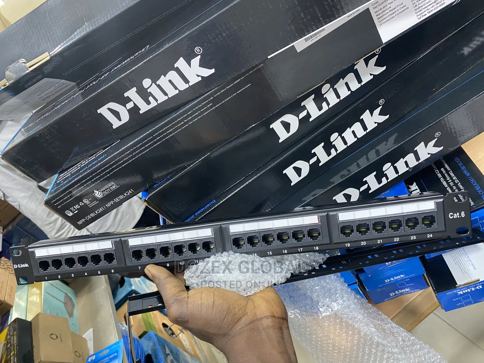 D-Link 24 Ports Cat 6 Patch Panels