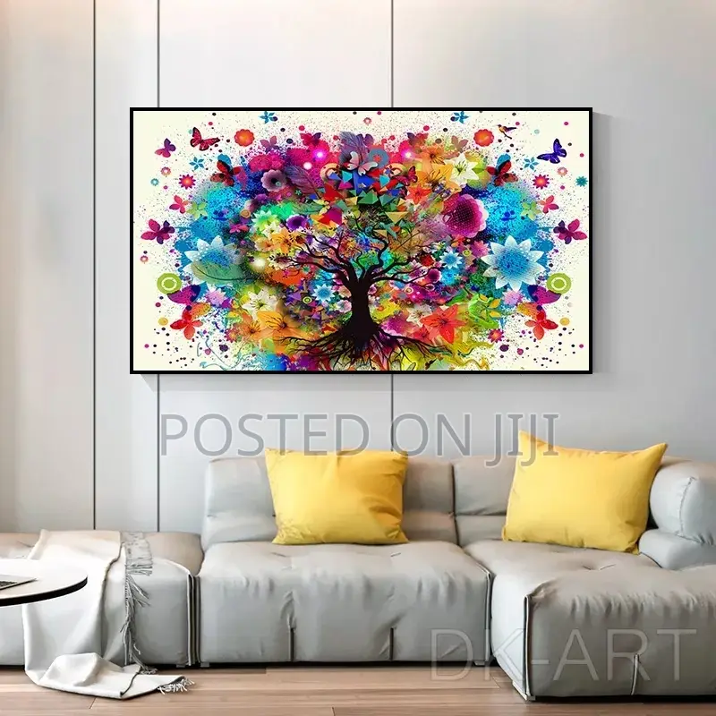 Abstract Colorful Tree Butterfly Posters and Print