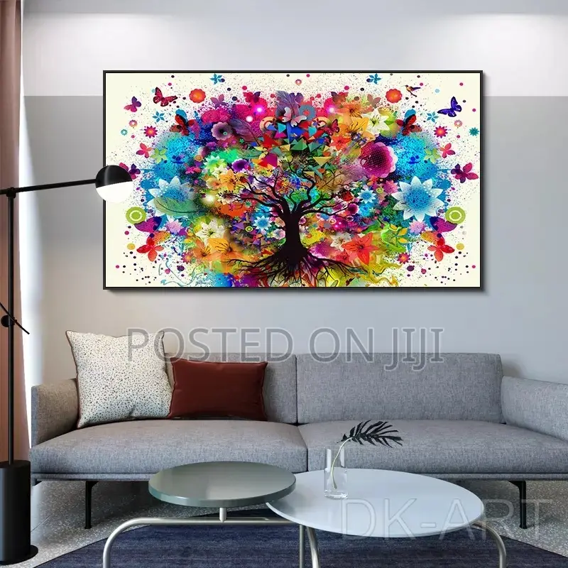 Abstract Colorful Tree Butterfly Posters and Print