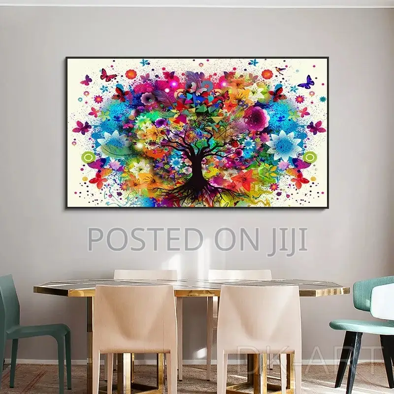 Abstract Colorful Tree Butterfly Posters and Print