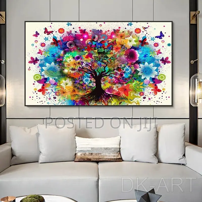 Abstract Colorful Tree Butterfly Posters and Print