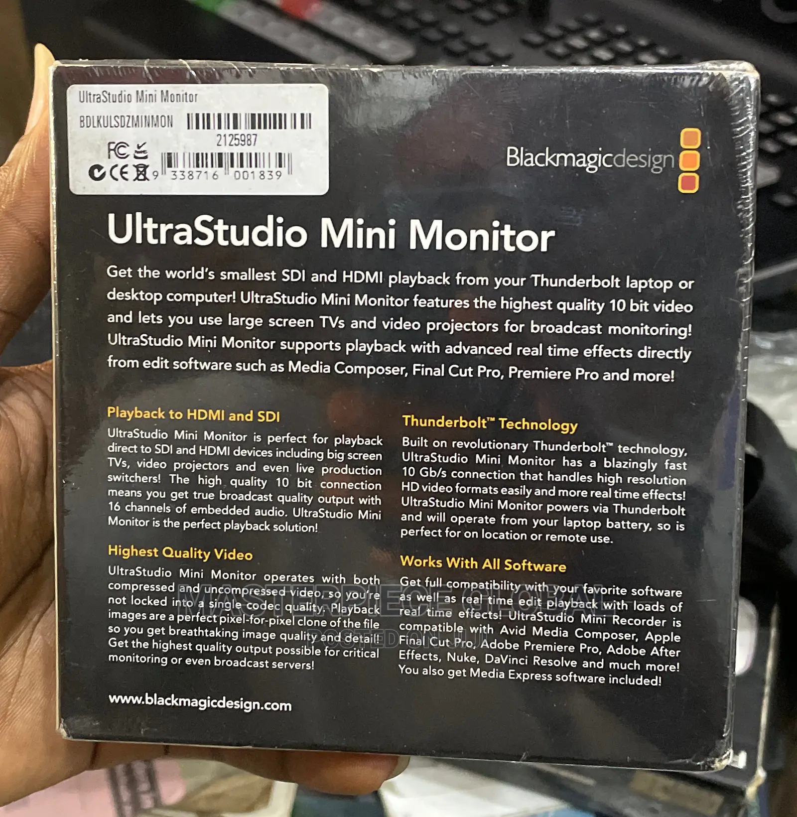 Blackmagic Ultrastudio Mini Monitor