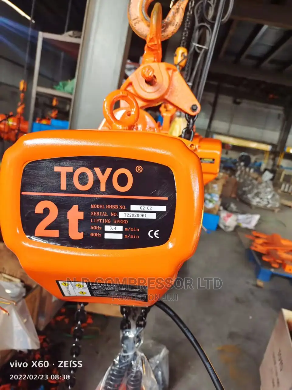 1 Electric Chain Block With Driver