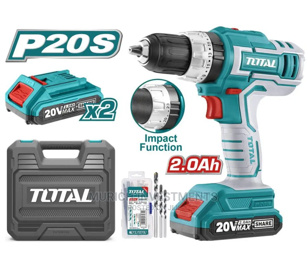 13mm TOTAL TOOLS TIDLI2003 Lithium-Ion Impact Drill,
