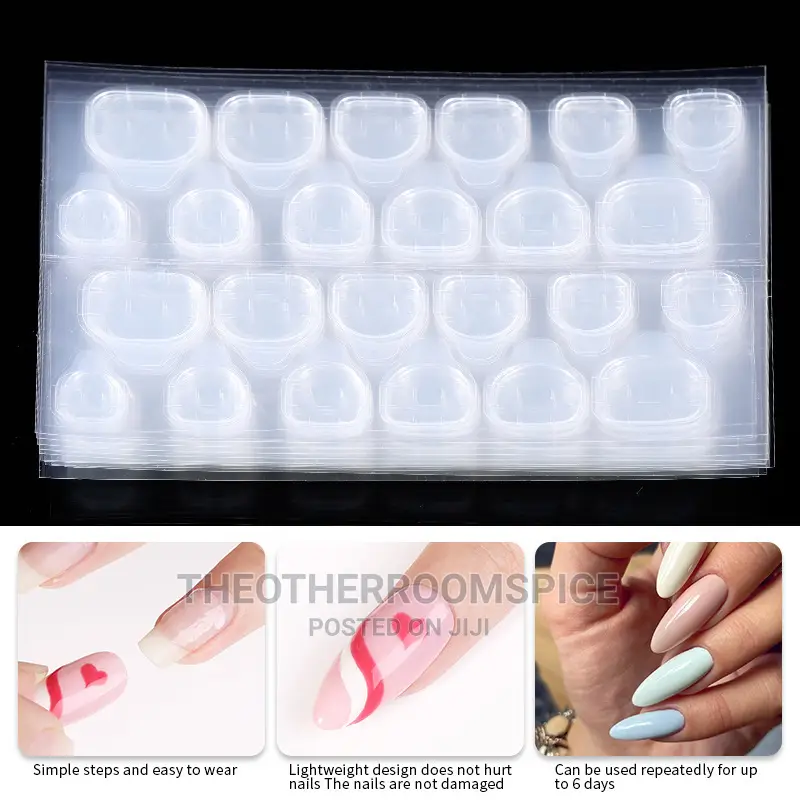 Double Sided Adhesive Clear Glue Stickers Nail Art Tip