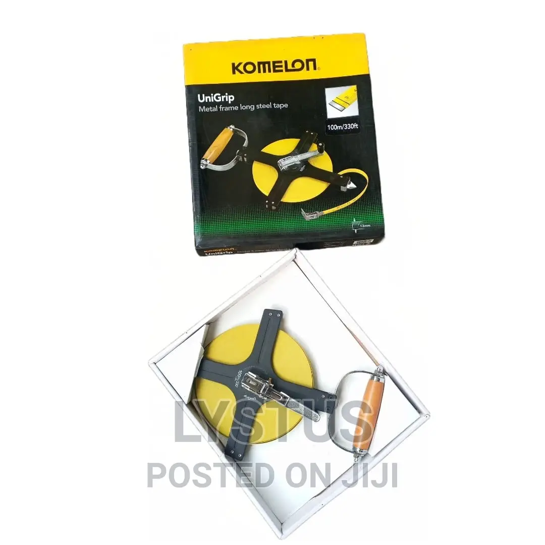 100m/330ft Unigrip Metal Frame Long Steel Tape Measure