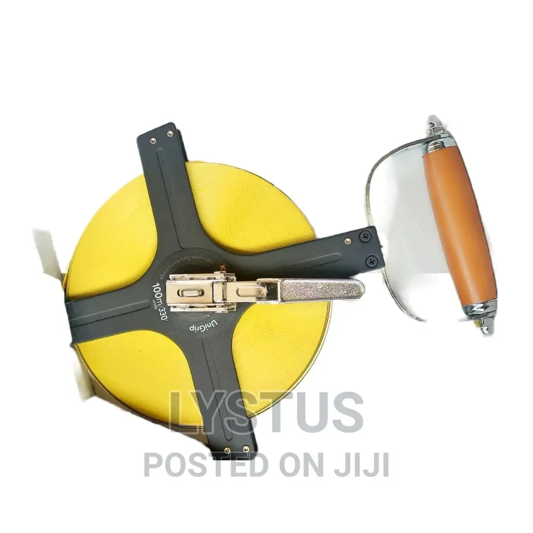 100m/330ft Unigrip Metal Frame Long Steel Tape Measure