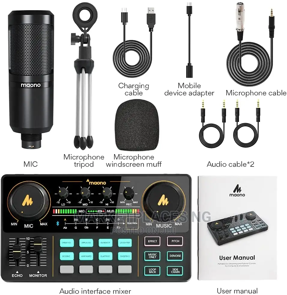Maonocaster Lite Audio Interface and Microphone for Podcast