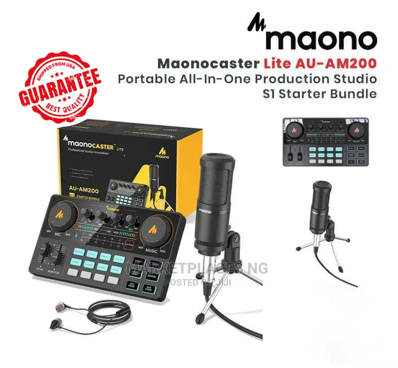 Maonocaster Lite Audio Interface and Microphone for Podcast