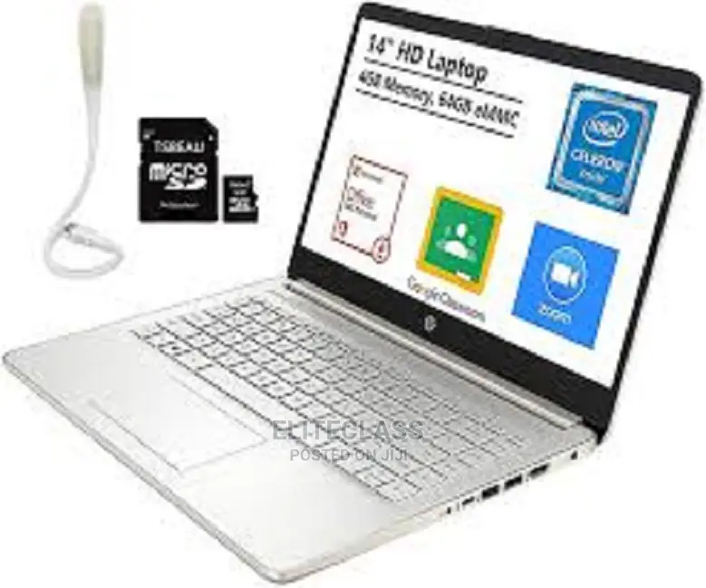 New Laptop HP 4GB Intel Celeron 60GB