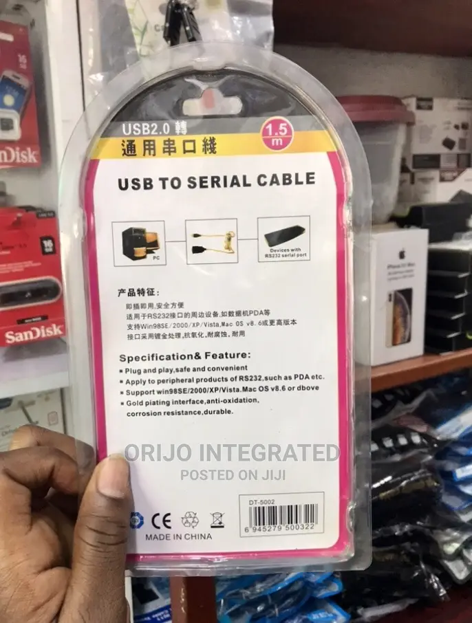 USB 2.0 to Serial/ Rs232 Cable Adapter
