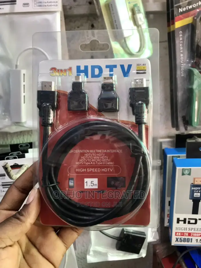 3in1 1.5m High Speed HDTV Cable