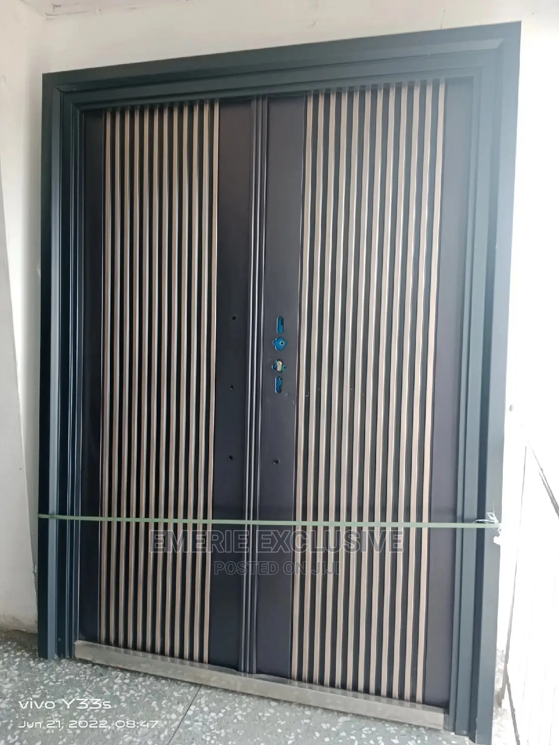 5ft: Security Entrance Copper Door With Royal Handle
